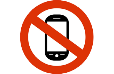 no mobile phones