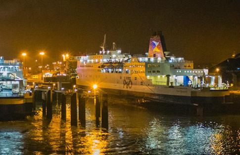 Port at night